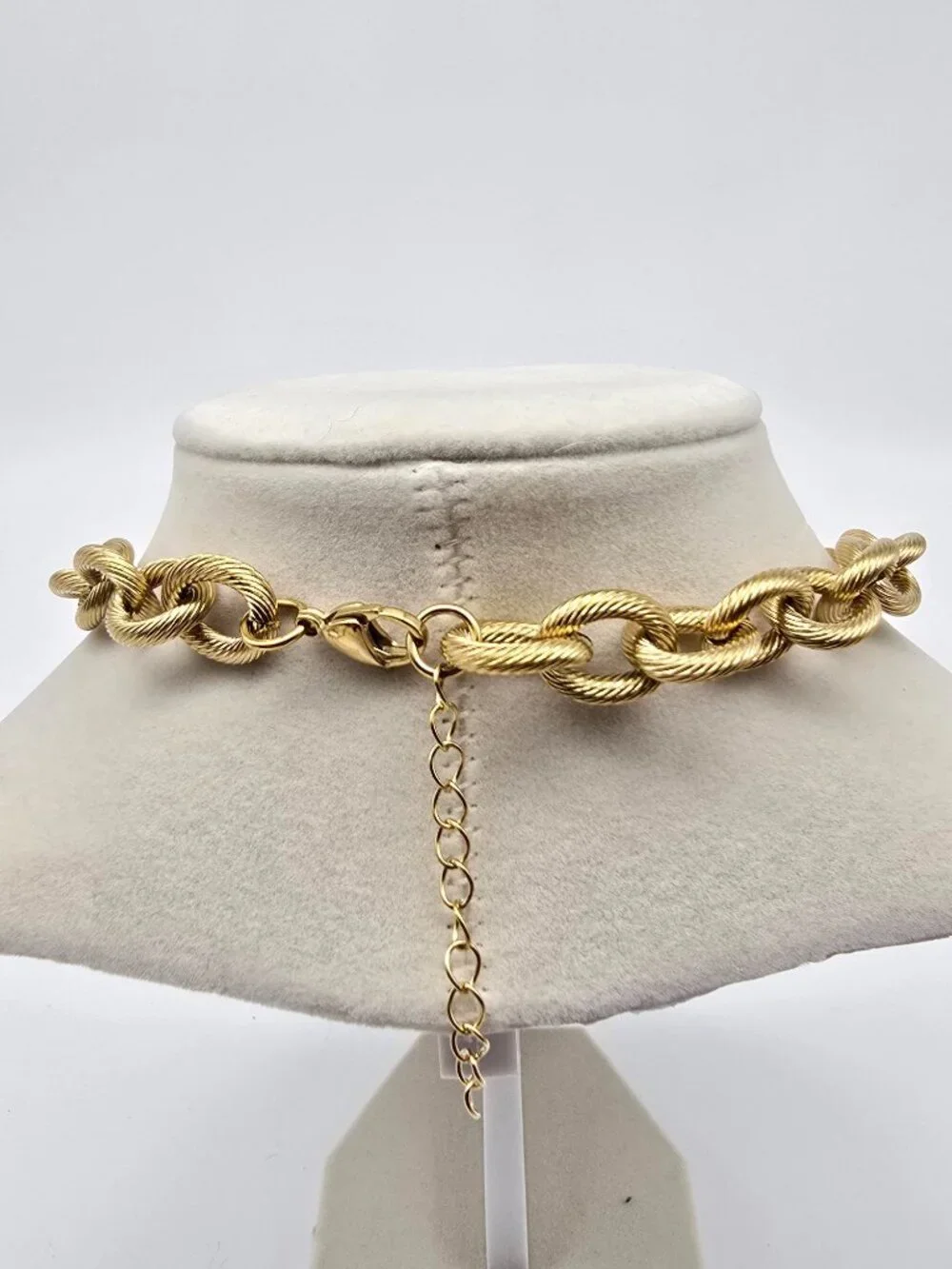 ✨ Stainless Steel Gold-Plated Necklace with Authentic Louis Vuitton Padlock ✨